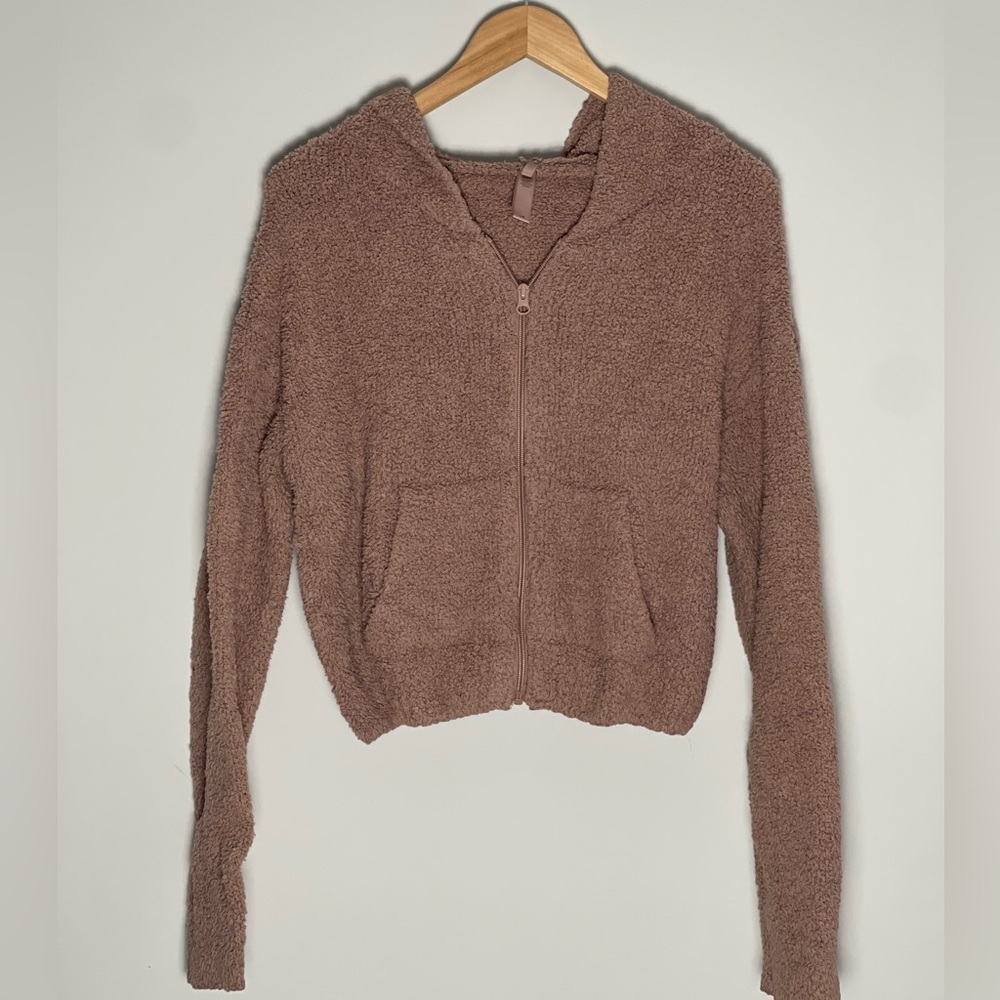 SKIMS Brown Hoodie Sweatshirt